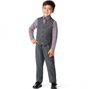 Nautica Gray and Red Kids Ensemble